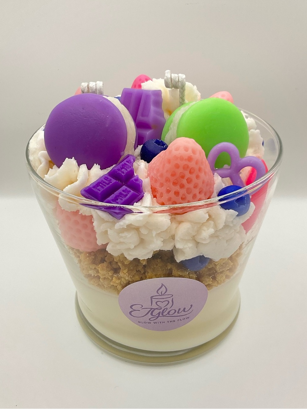 🕯️🍓Strawberry Açaí Dessert Style Candle 🍦🍨